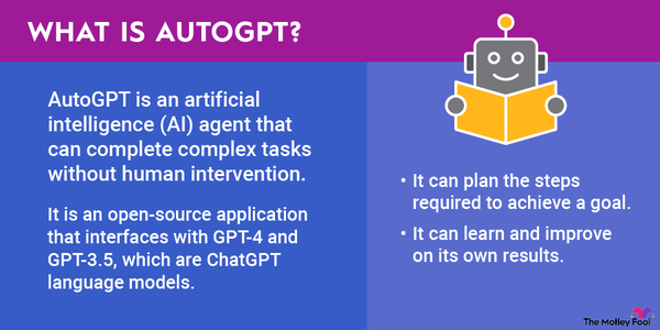 A graphic defining and explaining AutoGPT.